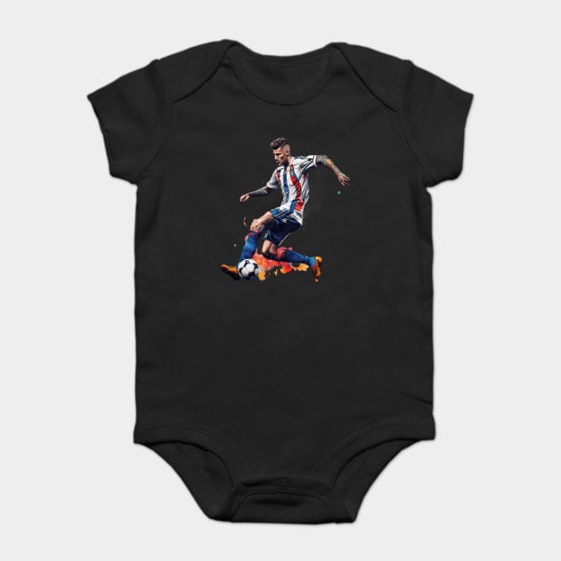Soccer Football Match Baby Bodysuit by animegirlnft